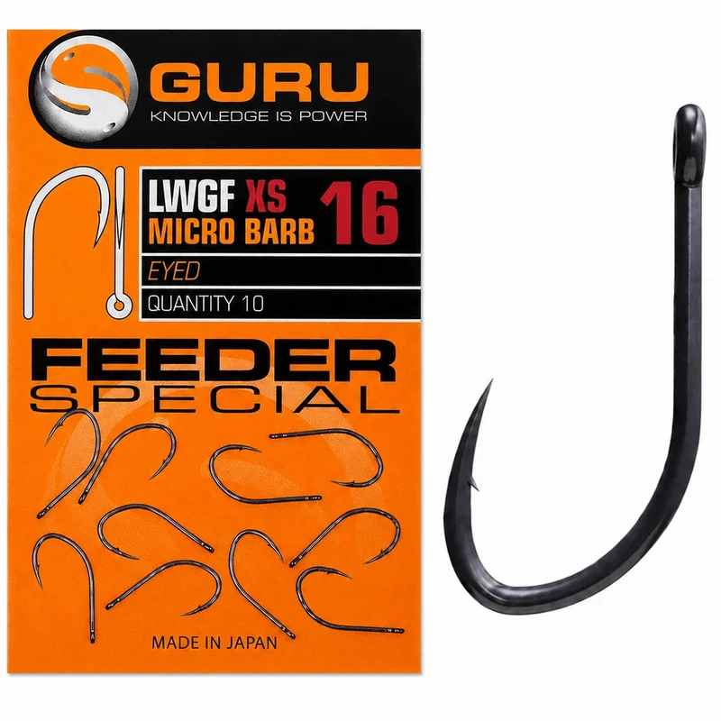 LWGF XS Micro Barb Eyed – Haak met Oog en met Weerhaak