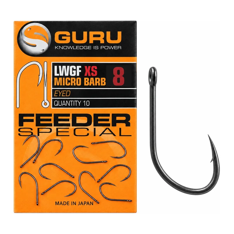 LWGF XS Micro Barb Eyed – Haak met Oog en met Weerhaak