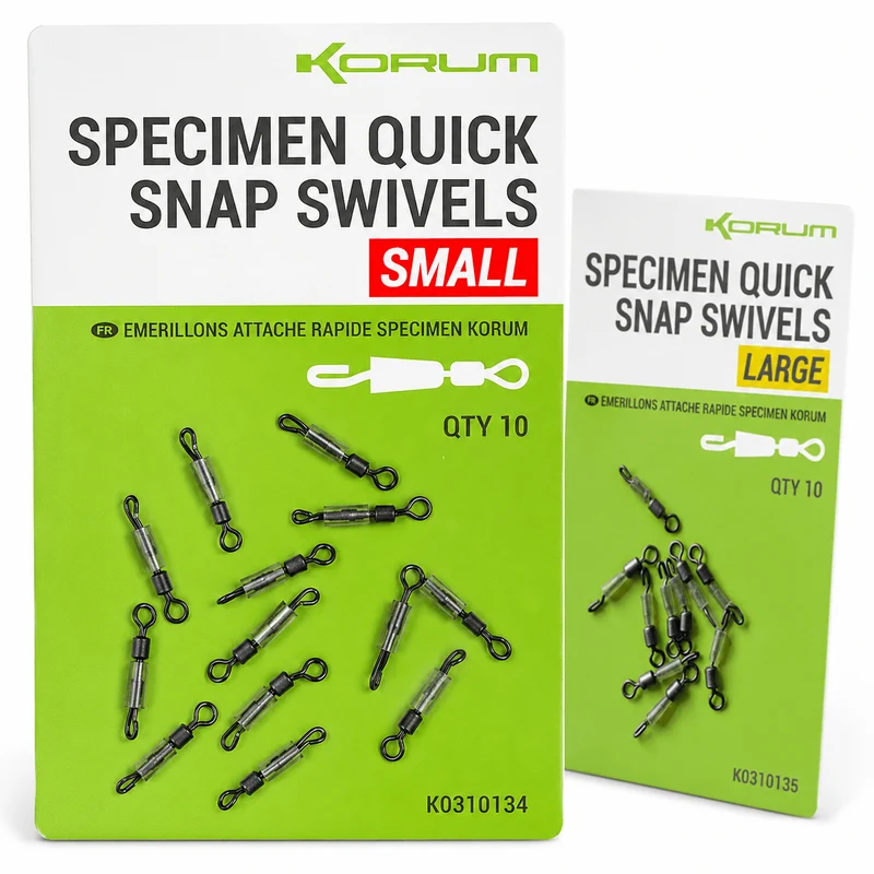 Specimen Quick Snap Swivels – Snelwisselwartels 🎁