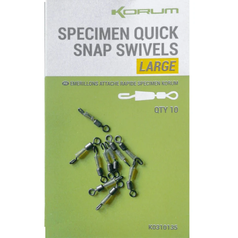 Specimen Quick Snap Swivels – Snelwisselwartels 🎁
