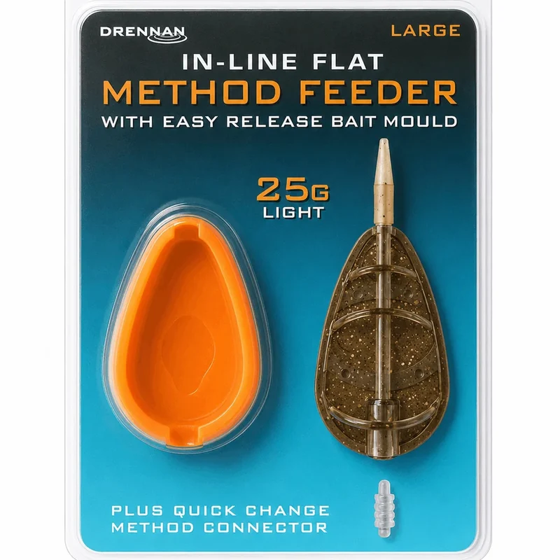 In-line Flat Method Feeder With Mould – Methodfeeder met Mal