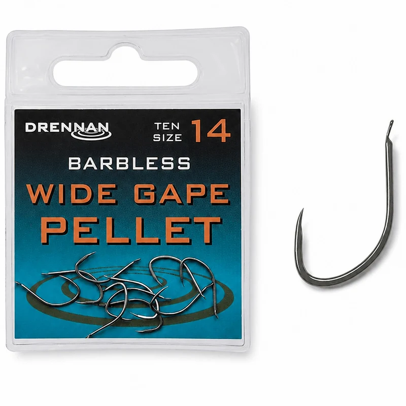 Wide Gape Pellet Barbless – Haak zonder Weerhaak 🎁