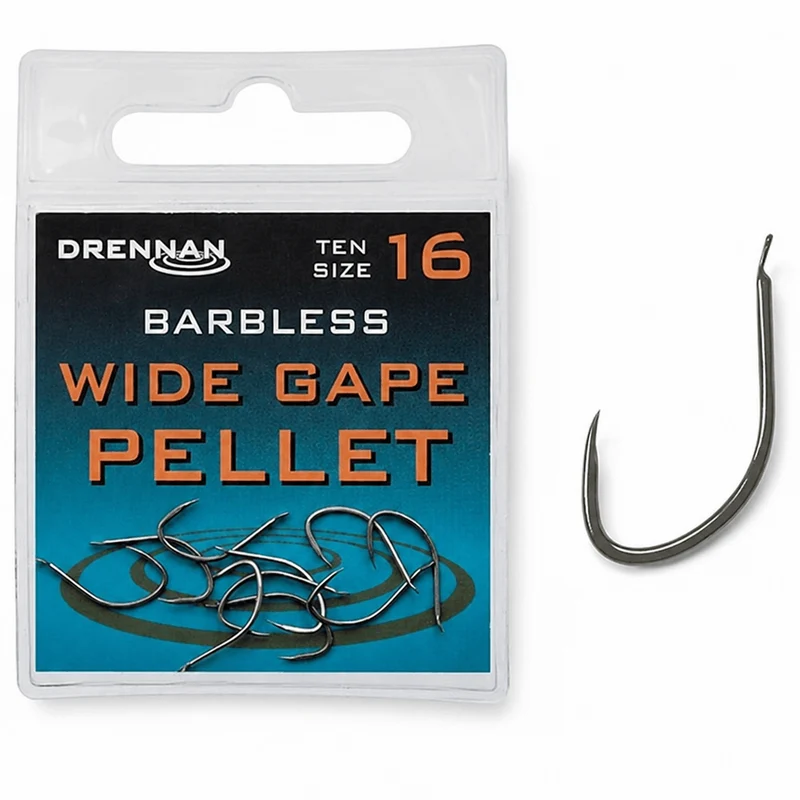 Wide Gape Pellet Barbless – Haak zonder Weerhaak 🎁