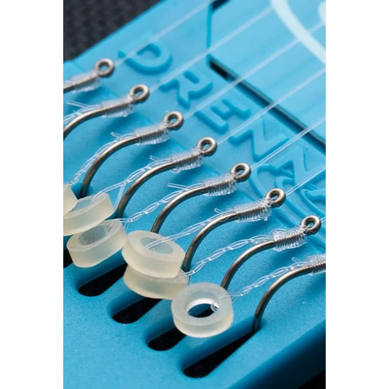 POWER BANDITS BARBLESS HOOKLENGTHS 6" – 15 cm Onderlijnen met Bait Band en zonder Weerhaak