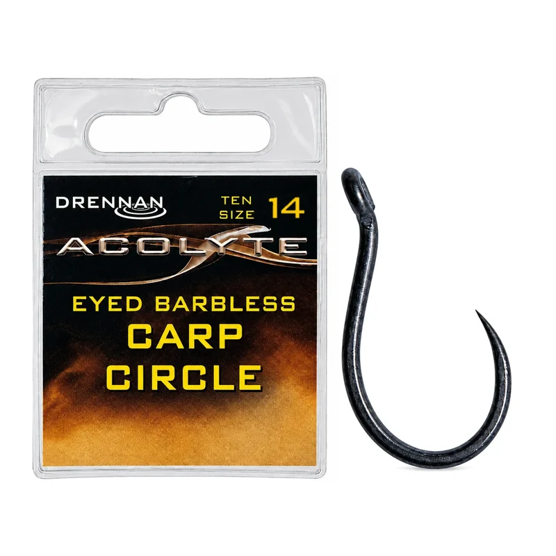 Acolyte Carp Circle Eyed Barbless – Haak met Oog en zonder Weerhaak 💰