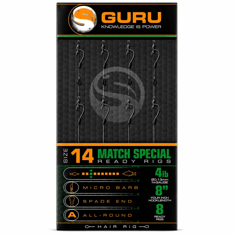MATCH SPECIAL READY BARBED RIGS 8" – 20 cm Onderlijnen met Weerhaak