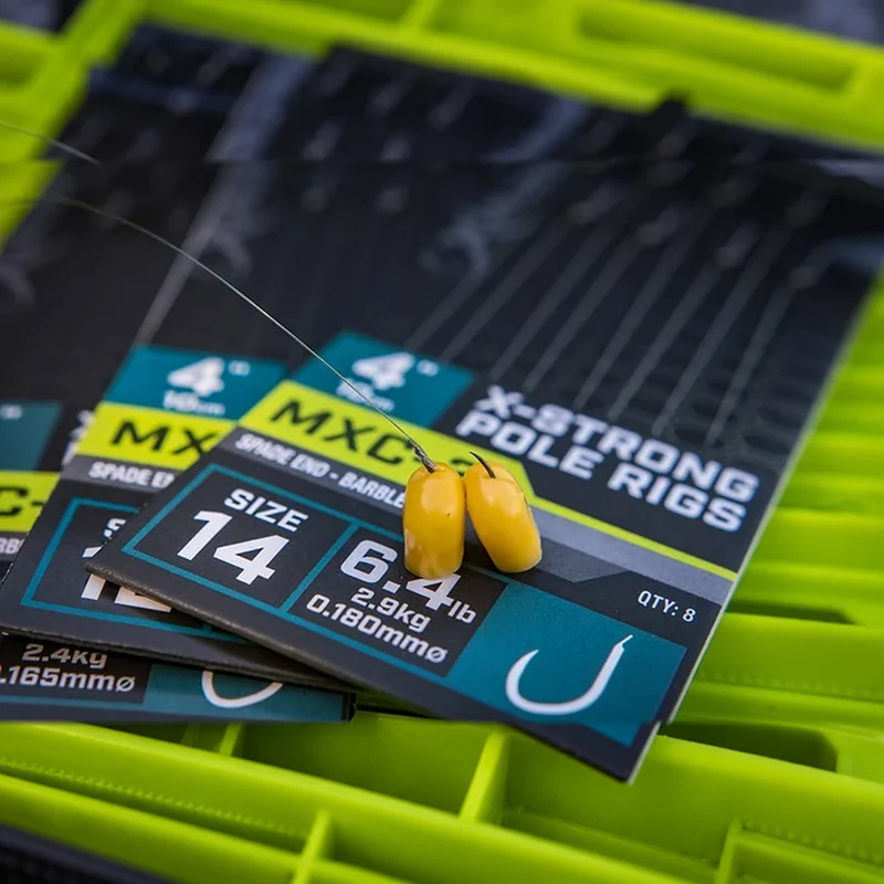 MXC-2 X-Strong Pole Barbless Rigs 4" – 10 cm Onderlijnen zonder Weerhaak