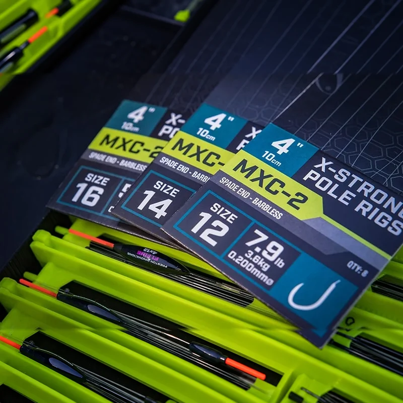MXC-2 X-Strong Pole Barbless Rigs 4" – 10 cm Onderlijnen zonder Weerhaak