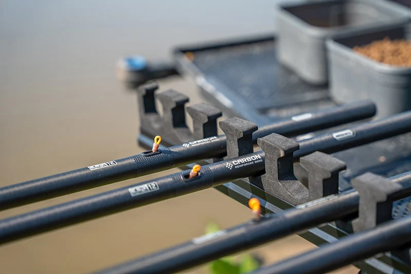 12 Kit Threaded Roost – Steun met Schroefdraad voor 12 Topsets of Hengels