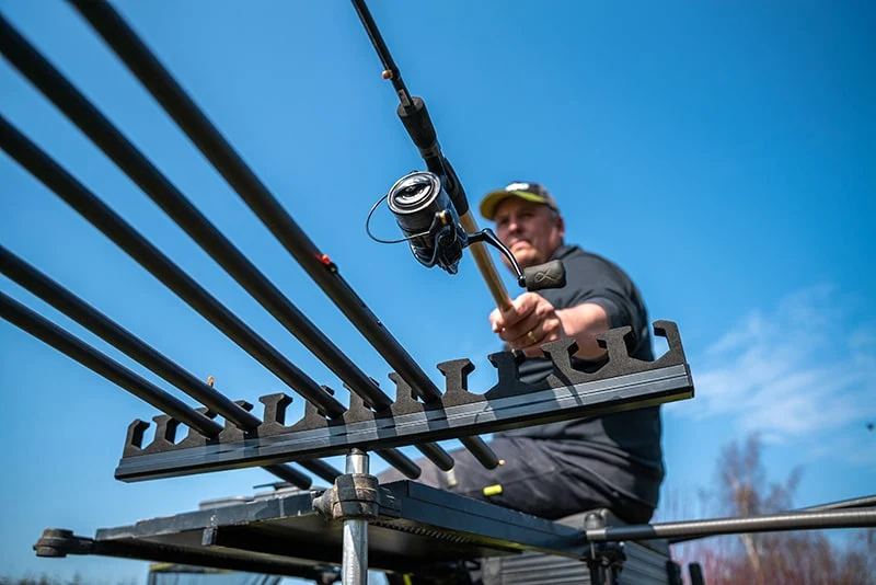 12 Kit Threaded Roost – Steun met Schroefdraad voor 12 Topsets of Hengels