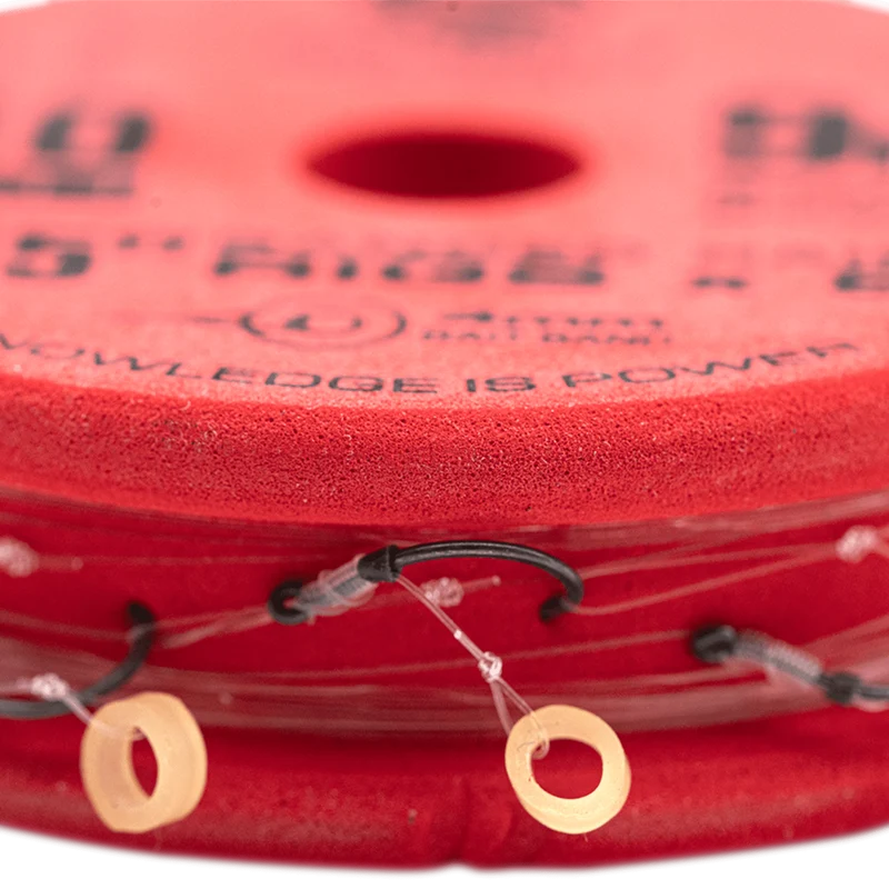 QM1 Bait Band Barbless Rigs 4" & 15" – 10 en 38 cm Onderlijnen met Bait Band en zonder Weerhaak