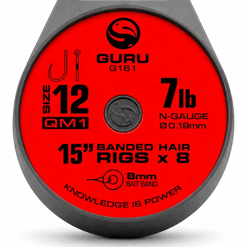 QM1 Bait Band Barbless Rigs 4" & 15" – 10 en 38 cm Onderlijnen met Bait Band en zonder Weerhaak