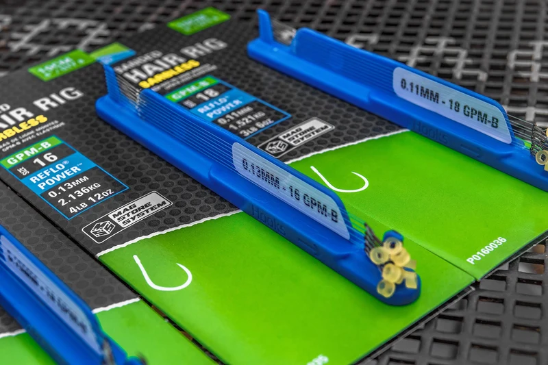 GPM-B Banded Hair Rigs Barbless 4" – 10 cm Onderlijnen met Bait Band en zonder Weerhaak