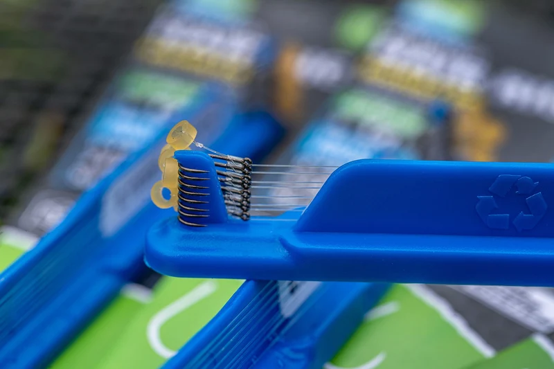 GPM-B Banded Hair Rigs Barbless 4" – 10 cm Onderlijnen met Bait Band en zonder Weerhaak