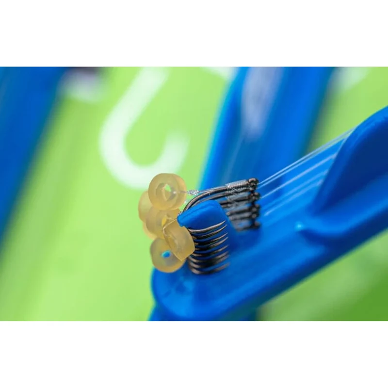 GPM-B Banded Hair Rigs Barbless 4" – 10 cm Onderlijnen met Bait Band en zonder Weerhaak