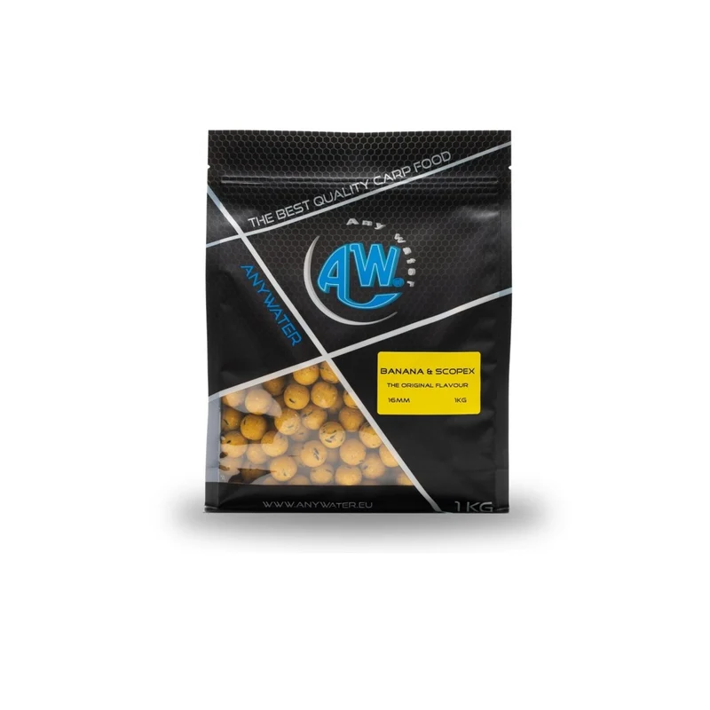 Bouillette Any Water Top Boilies Banana & Scopex 16 mm 1 kg