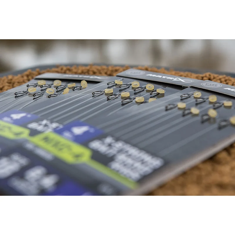 MXC-4 X-Strong Bait Band Rigs Eyed Barbless 4" – 10 cm Onderlijnen met Bait Band en zonder Weerhaak