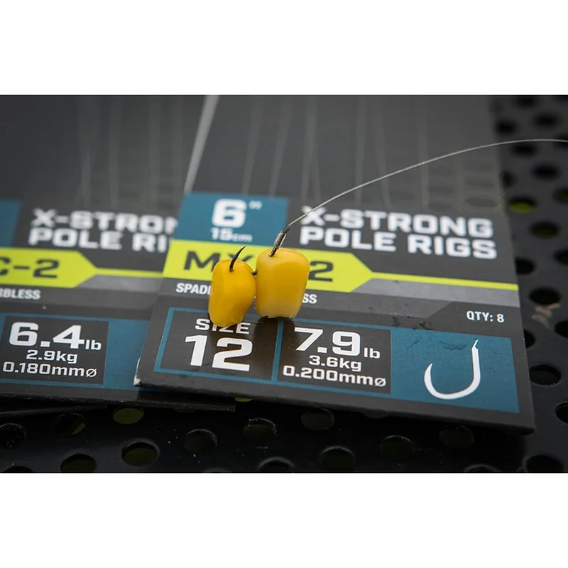 MXC-2 X-Strong Spade End Barbless Pole Rigs 6" – 15 cm Onderlijnen zonder Weerhaak 💰