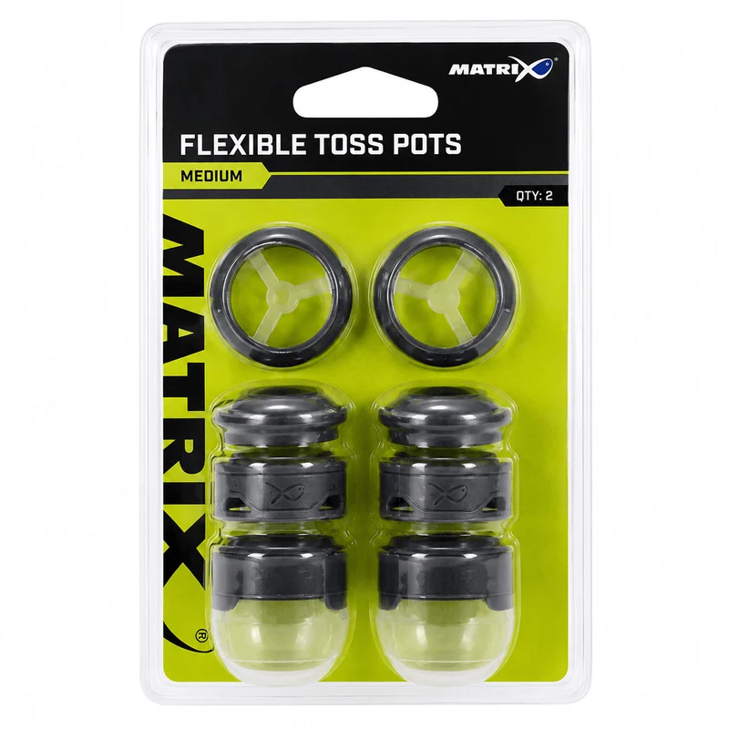 Flexible Toss Pots + 2 Lids – Flexibele Voerpotten met 2 Deksels (2 stuks)