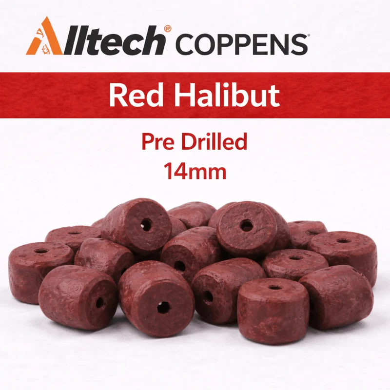 Pre-Drilled Red Halibut – Voorgeboorde Rode Zinkende Halibutpellets