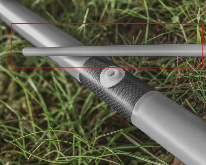 XS Euro Carp Grey Power Tip - Section 1 – Grijs Topsetdeel 1