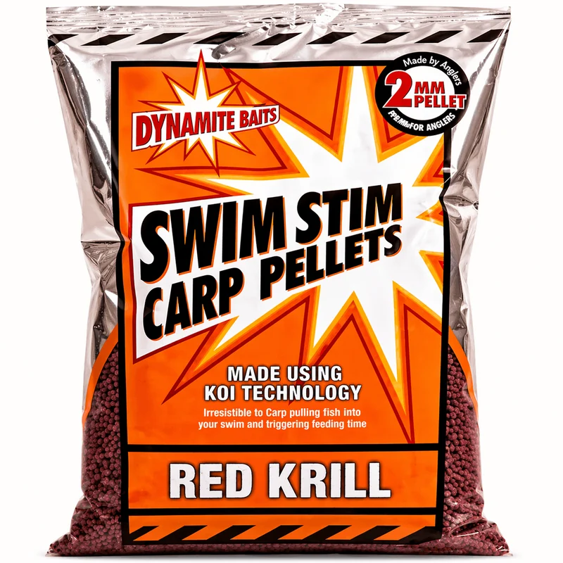 Swim Stim Carp Pellets Red Krill 2mm - 900g – Rode Karperpellets met Krill