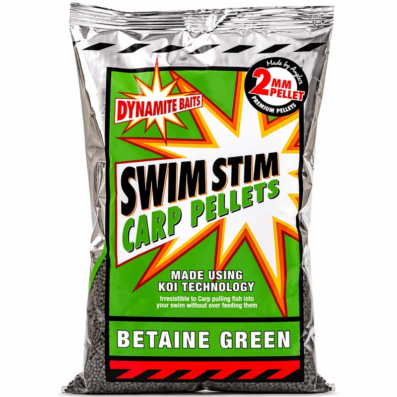 Swim Stim Carp Pellets Betaine Green 900g – Groene Karperpellets met Betaïne