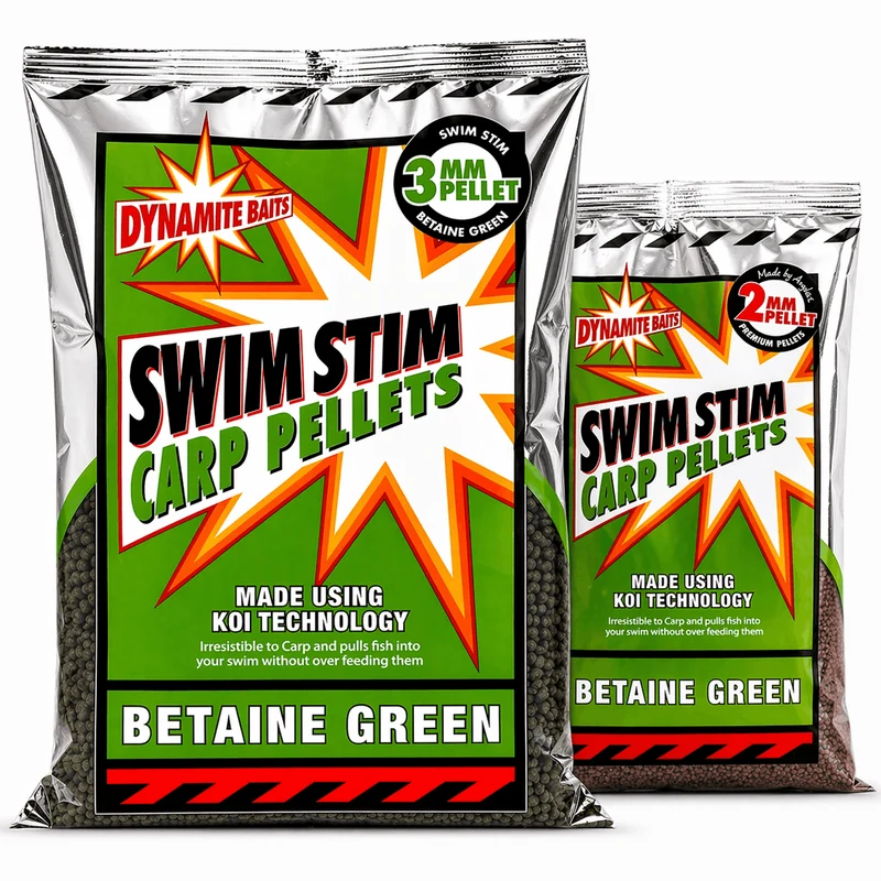 Swim Stim Carp Pellets Betaine Green 900g – Groene Karperpellets met Betaïne