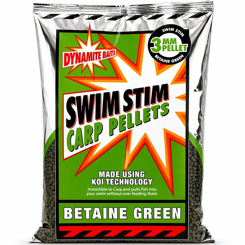 Swim Stim Carp Pellets Betaine Green 900g – Groene Karperpellets met Betaïne