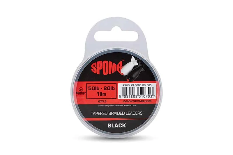 Tresse conique Spomb Noir 0.20 - 0.38 mm - 3 x 10 m