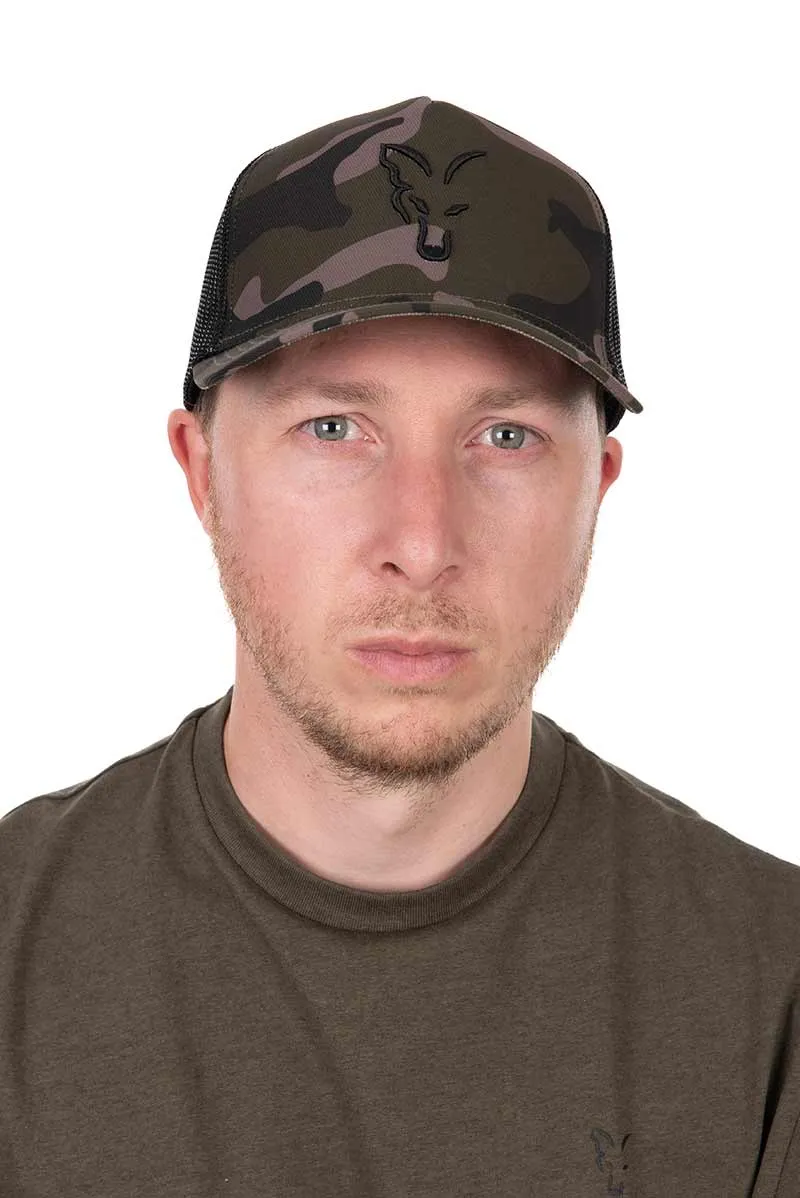 Casquette Fox Trucker Negra-Camo