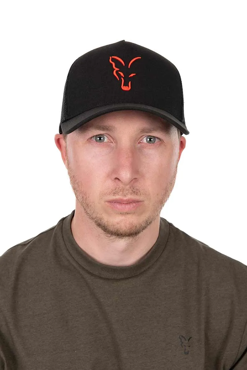 Casquette Fox Trucker Negro-Naranja