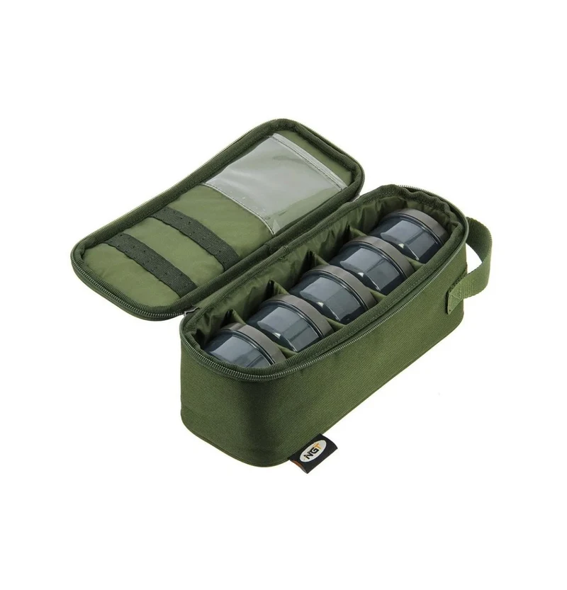 Sac de pêche de 5 pots d'appâts NGT.