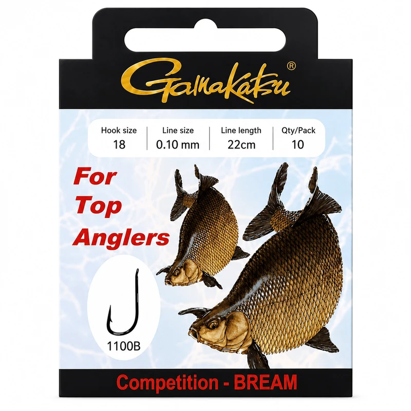 Competition Bream LS-1100 Barbed – 22 cm Onderlijnen met Weerhaak