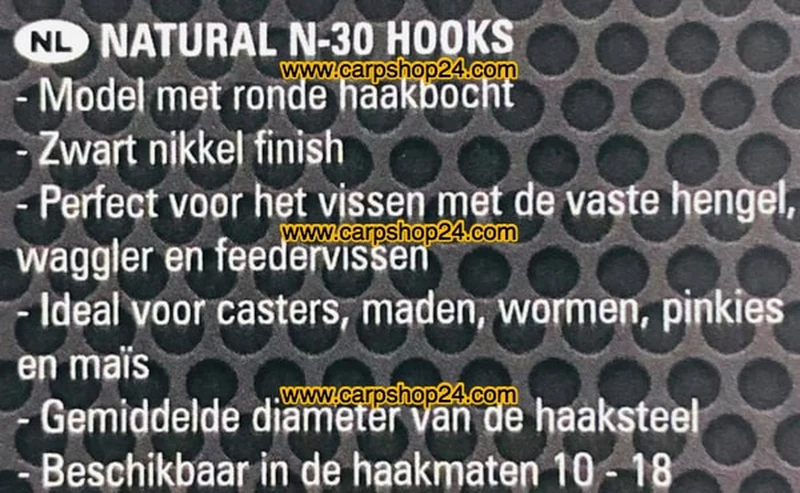 Natural N-30 Barbed – Haak met Weerhaak