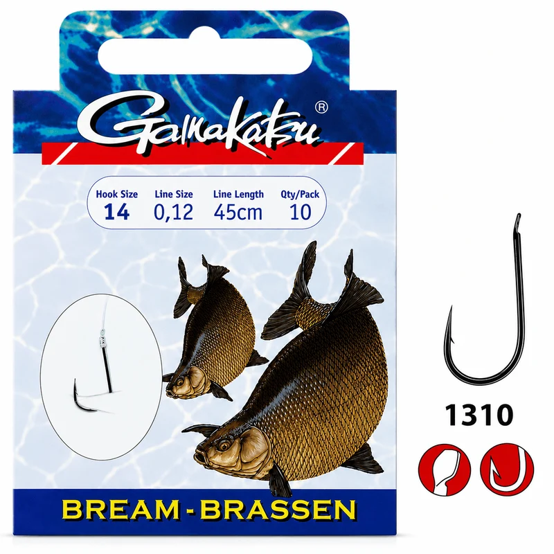 Bream LS-1310 Barbed – 45 cm Onderlijnen met Weerhaak