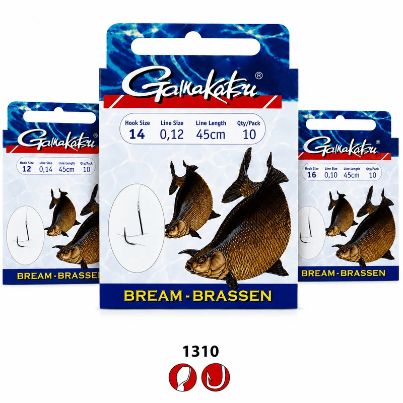 Bream LS-1310 Barbed – 45 cm Onderlijnen met Weerhaak