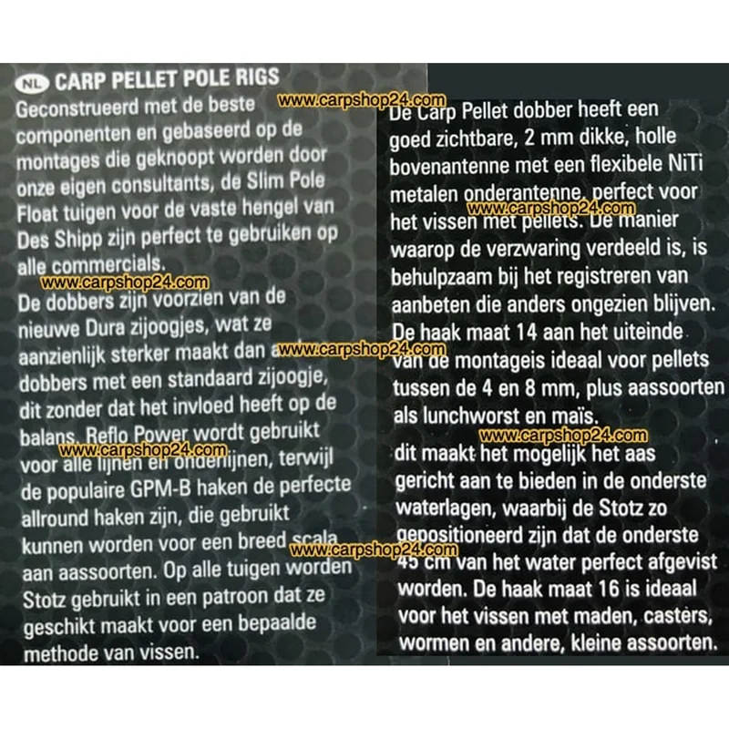 Carp Pellet Pole Rigs – Kant-en-klare Tuigen