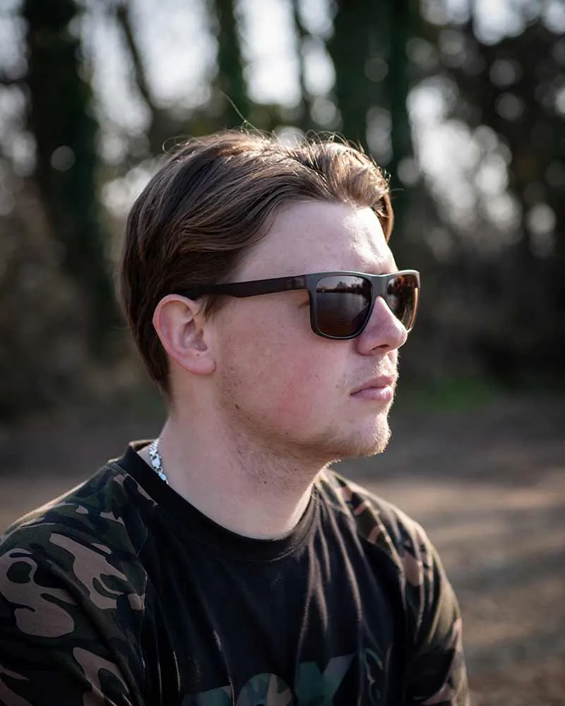 Lunettes de soleil polarisées Fox Avius Khaki-Marrón