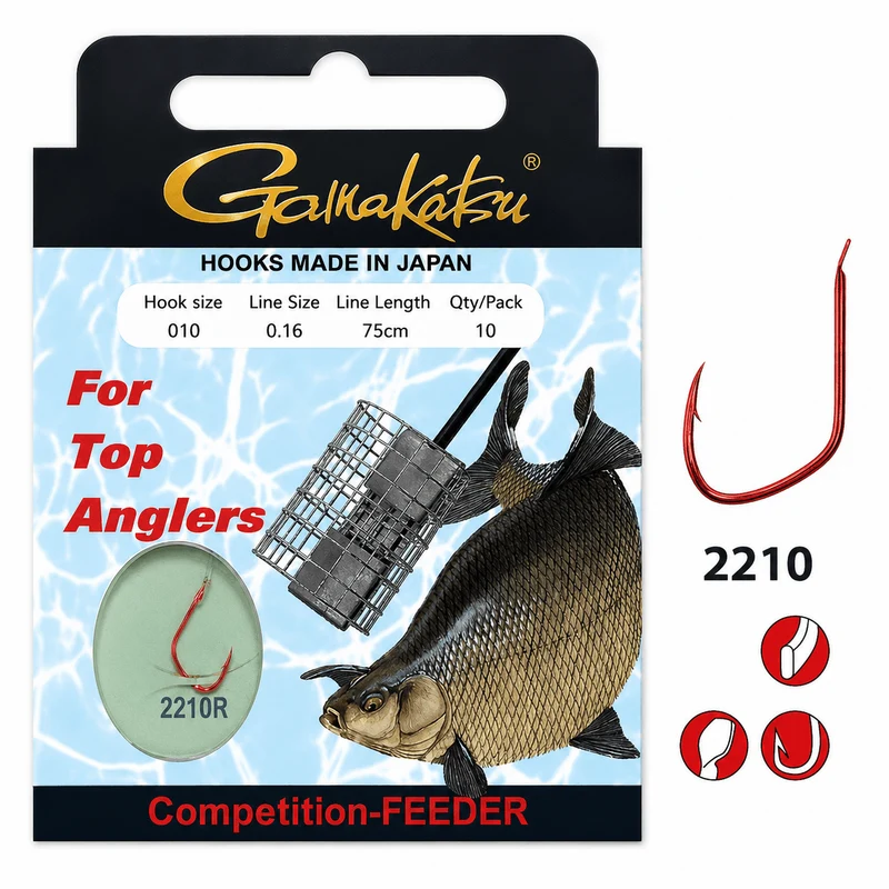 Competition Bream Feeder LS-2210R Barbed – 75 cm Onderlijnen met Weerhaak