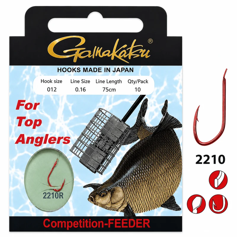 Competition Bream Feeder LS-2210R Barbed – 75 cm Onderlijnen met Weerhaak