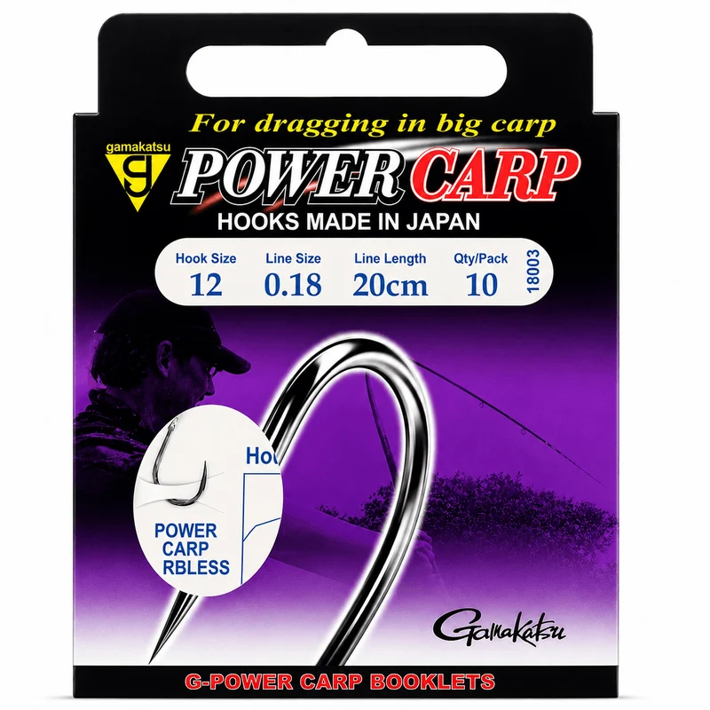 Power Carp Barbless – 20 cm Onderlijnen zonder Weerhaak