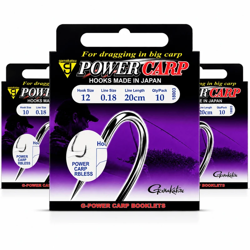 Power Carp Barbless – 20 cm Onderlijnen zonder Weerhaak