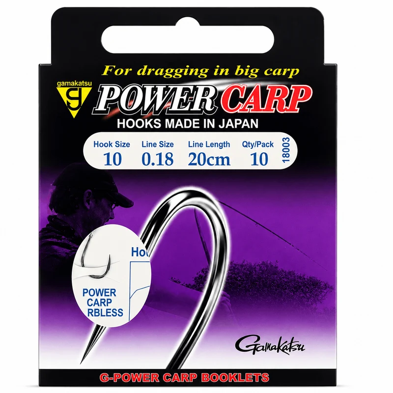 Power Carp Barbless – 20 cm Onderlijnen zonder Weerhaak