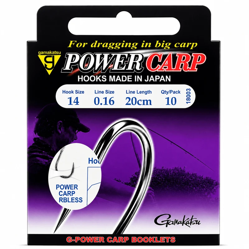 Power Carp Barbless – 20 cm Onderlijnen zonder Weerhaak