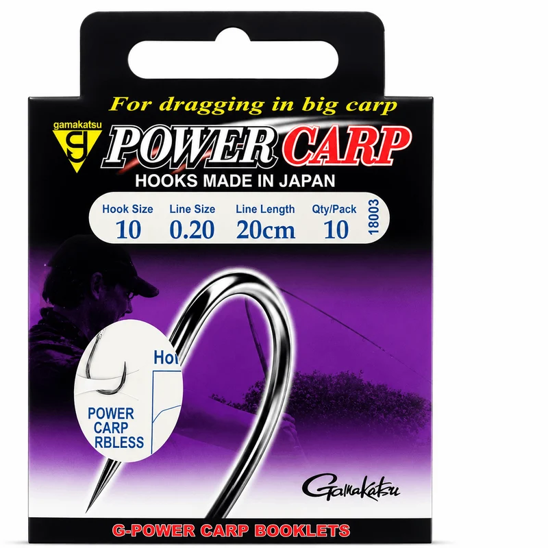 Power Carp Barbless – 20 cm Onderlijnen zonder Weerhaak