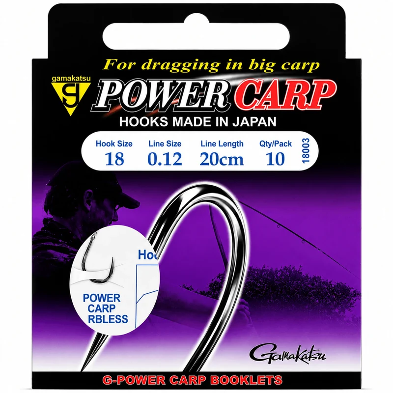 Power Carp Barbless – 20 cm Onderlijnen zonder Weerhaak