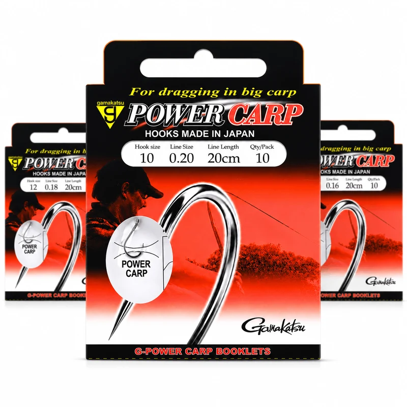 Power Carp Barbed – 20 cm Onderlijnen met Weerhaak