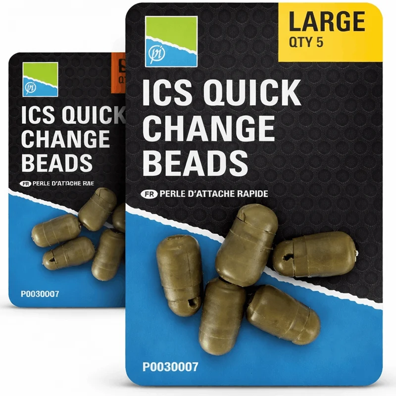 ICS Quick Change Beads – Snelwisselconnectoren voor Onderlijnen (5 stuks)