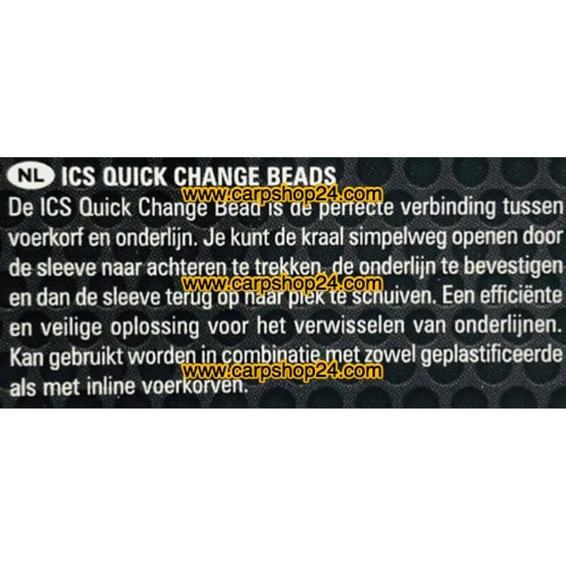 ICS Quick Change Beads – Snelwisselconnectoren voor Onderlijnen (5 stuks)